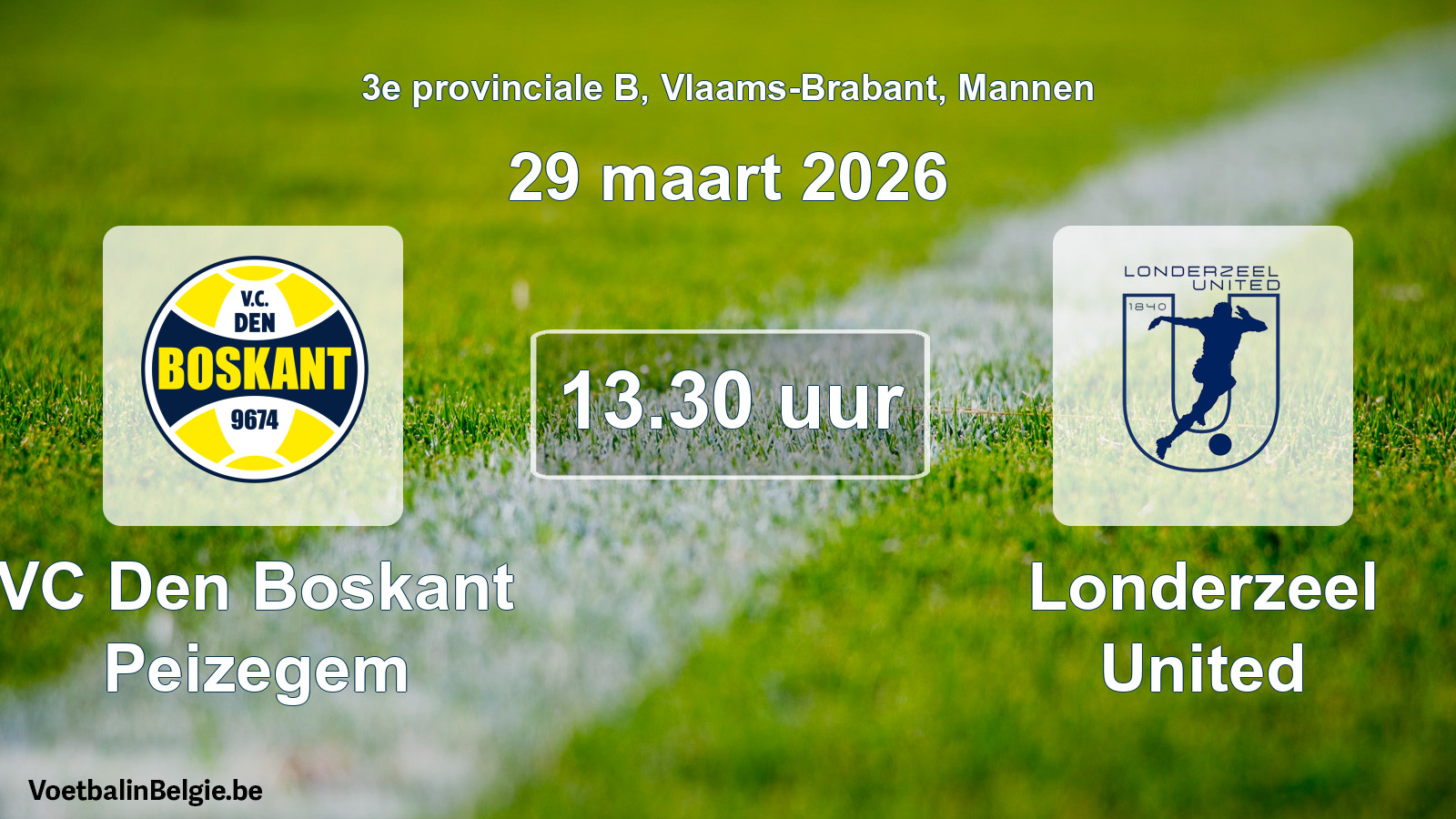 Scheduled match men football: VC Den Boskant Peizegem - Londerzeel United (29 March 2026)