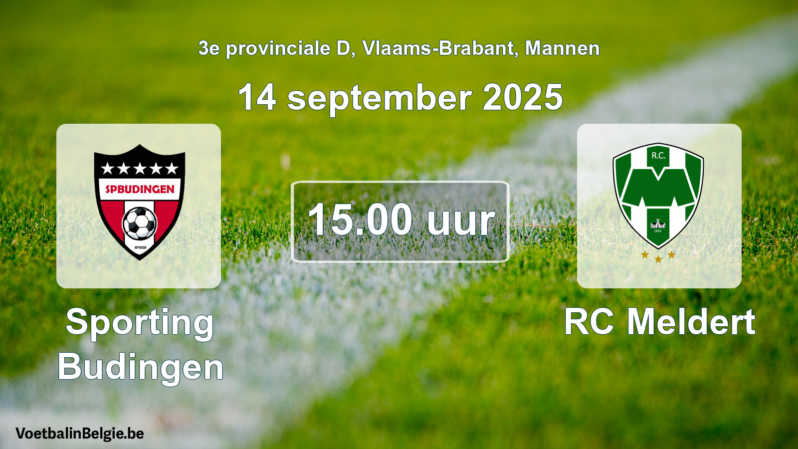 Scheduled match men football: Sporting Budingen - RC Meldert (14 September 2025)