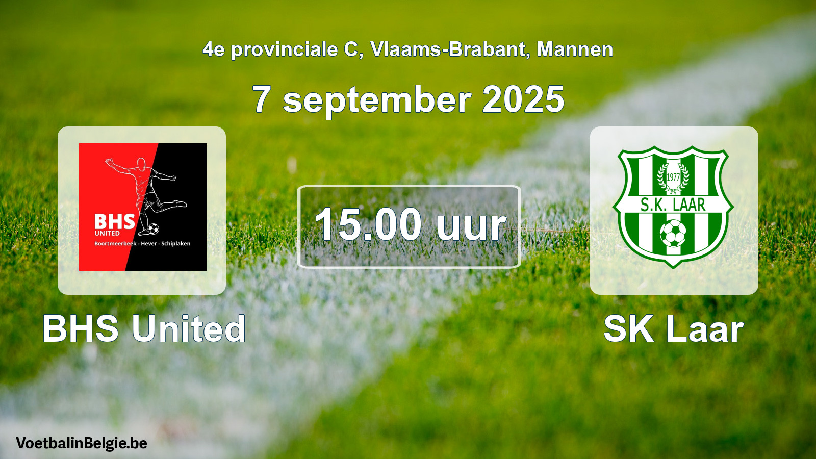 Scheduled match men football: BHS United - SK Laar (7 September 2025)