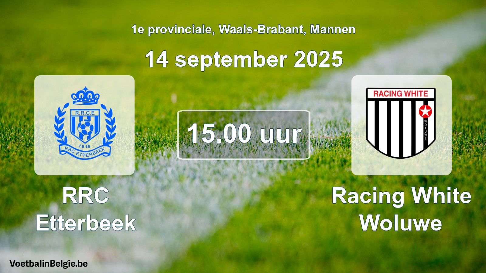 Geplantes Spiel männer-Fußball: RRC Etterbeek - Racing White Woluwe (14 September 2025)