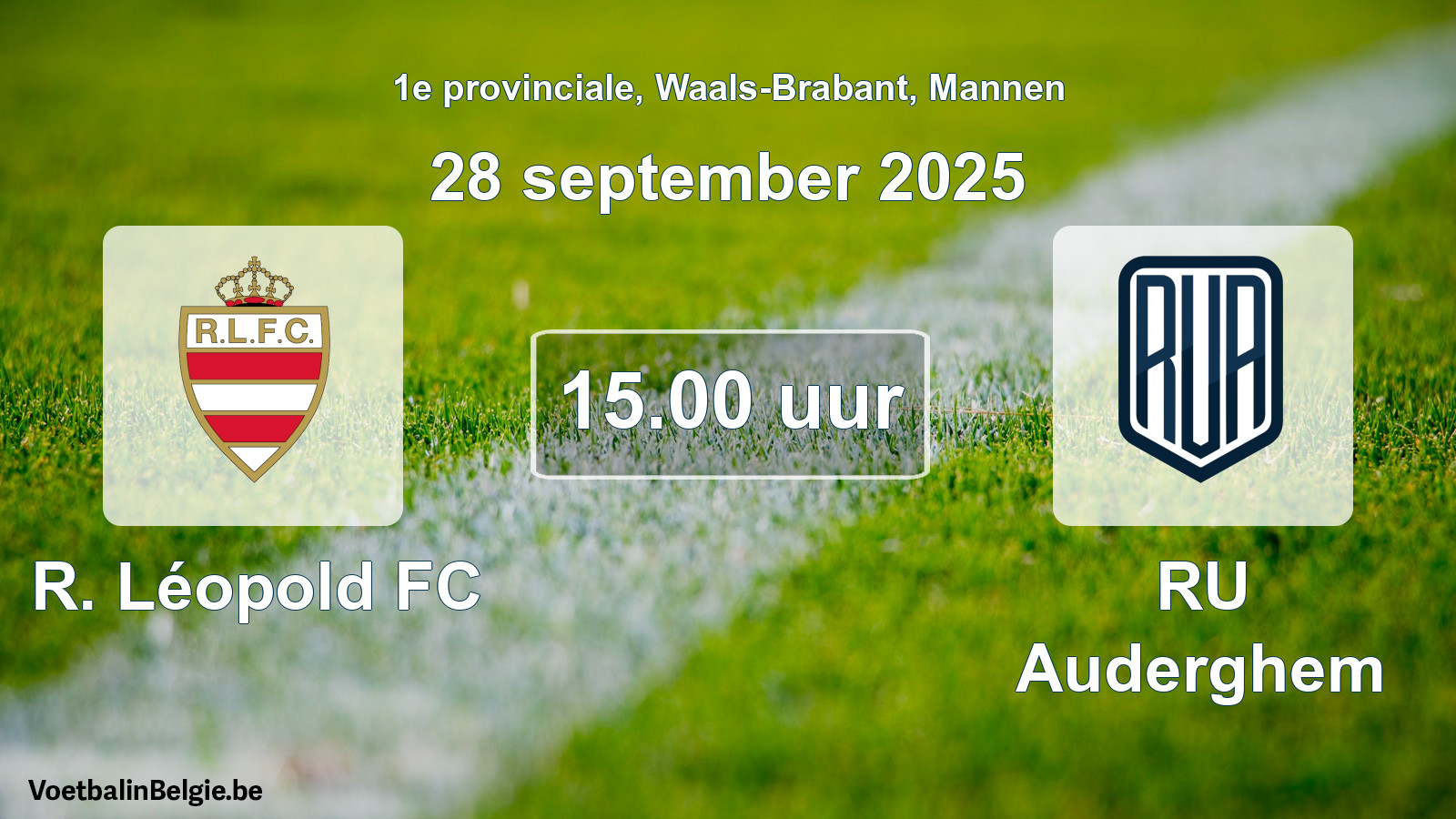 Scheduled match men football: R. Léopold FC - RU Auderghem (28 September 2025)