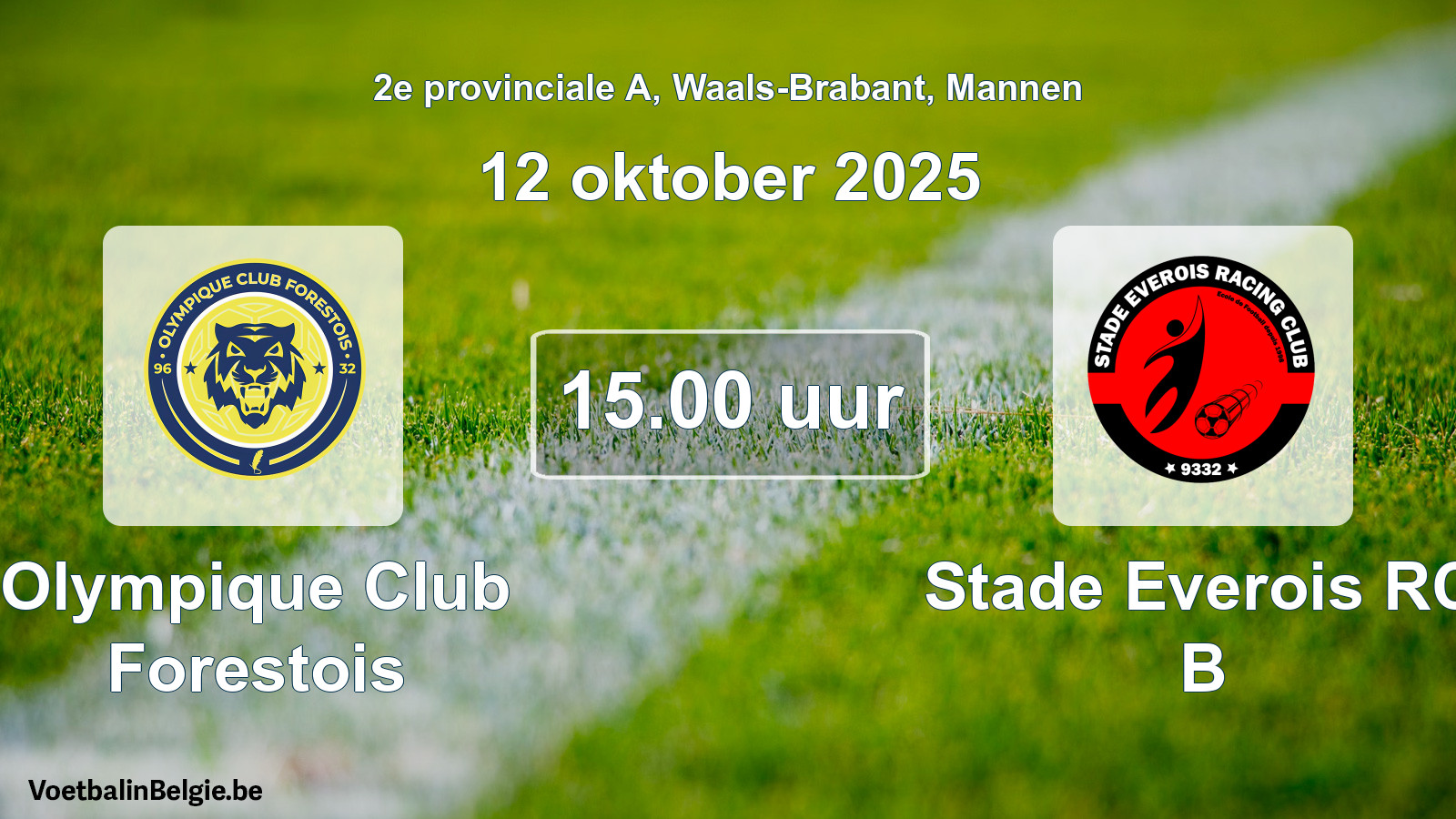 Geplantes Spiel männer-Fußball: Olympique Club Forestois - Stade Everois RC B (12 Oktober 2025)