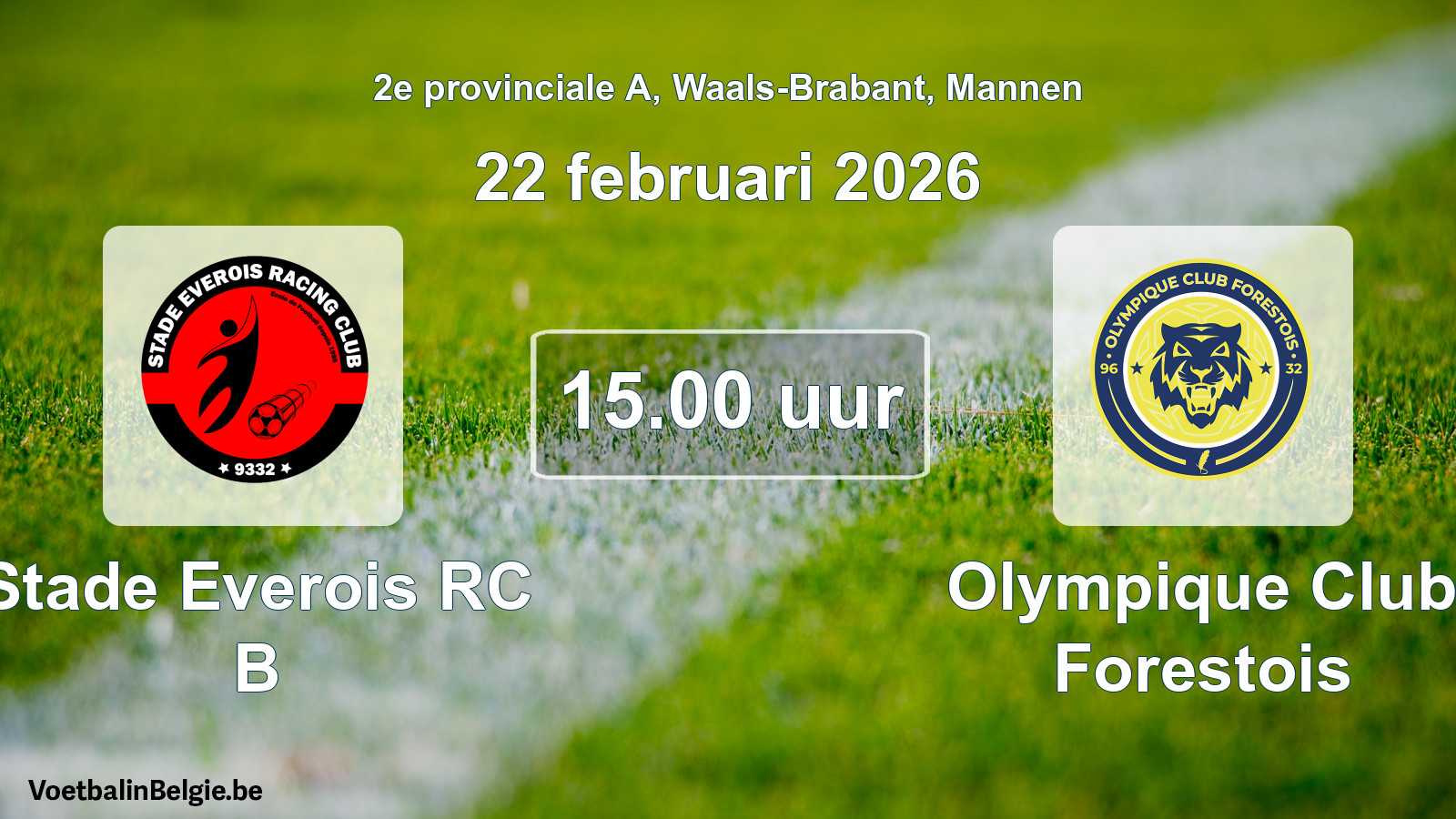 Geplantes Spiel männer-Fußball: Stade Everois RC B - Olympique Club Forestois (22 Februar 2026)