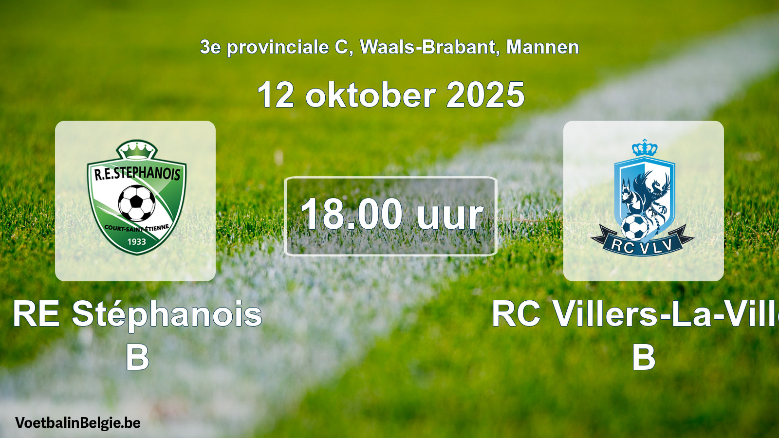 Geplantes Spiel männer-Fußball: RE Stéphanois B - RC Villers-La-Ville B (12 Oktober 2025)
