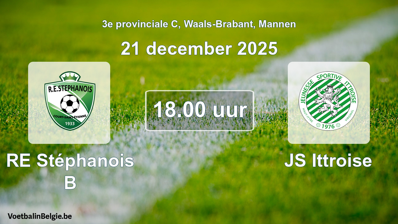 Scheduled match men football: RE Stéphanois B - JS Ittroise (21 December 2025)