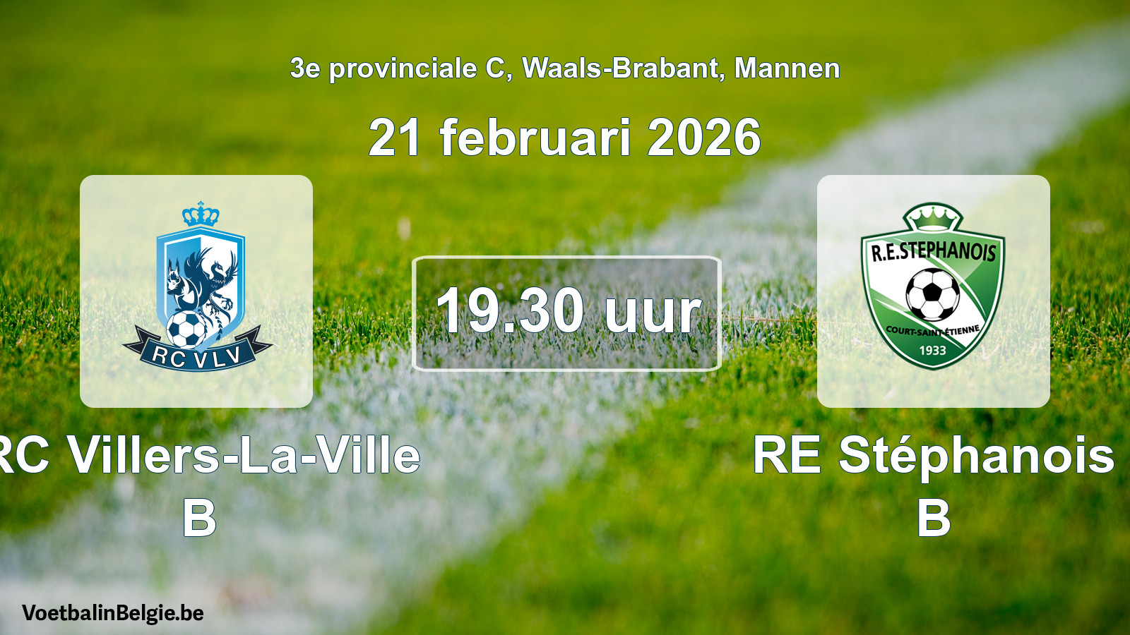 Geplantes Spiel männer-Fußball: RC Villers-La-Ville B - RE Stéphanois B (21 Februar 2026)