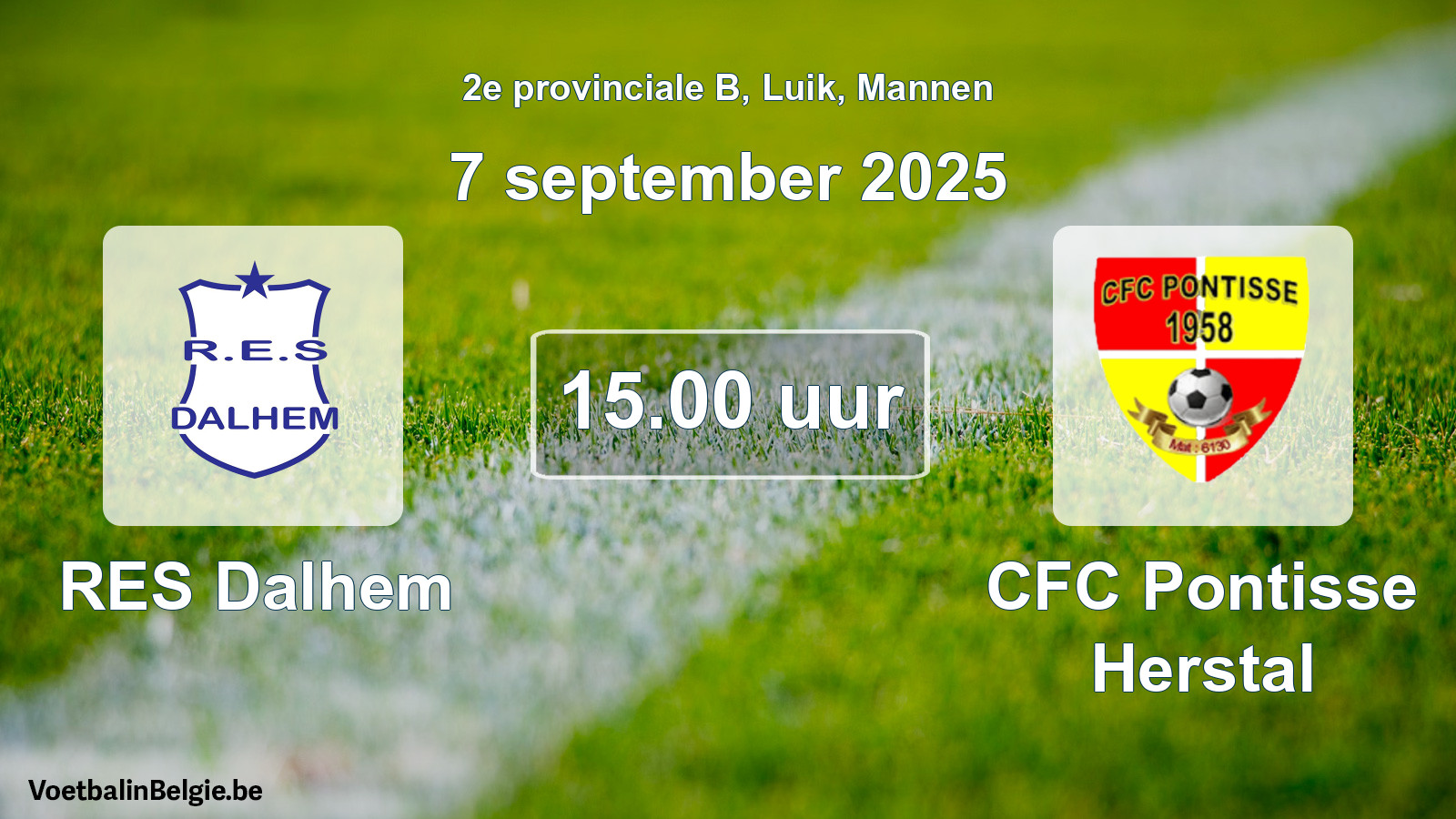 Scheduled match men football: RES Dalhem - CFC Pontisse Herstal (7 September 2025)