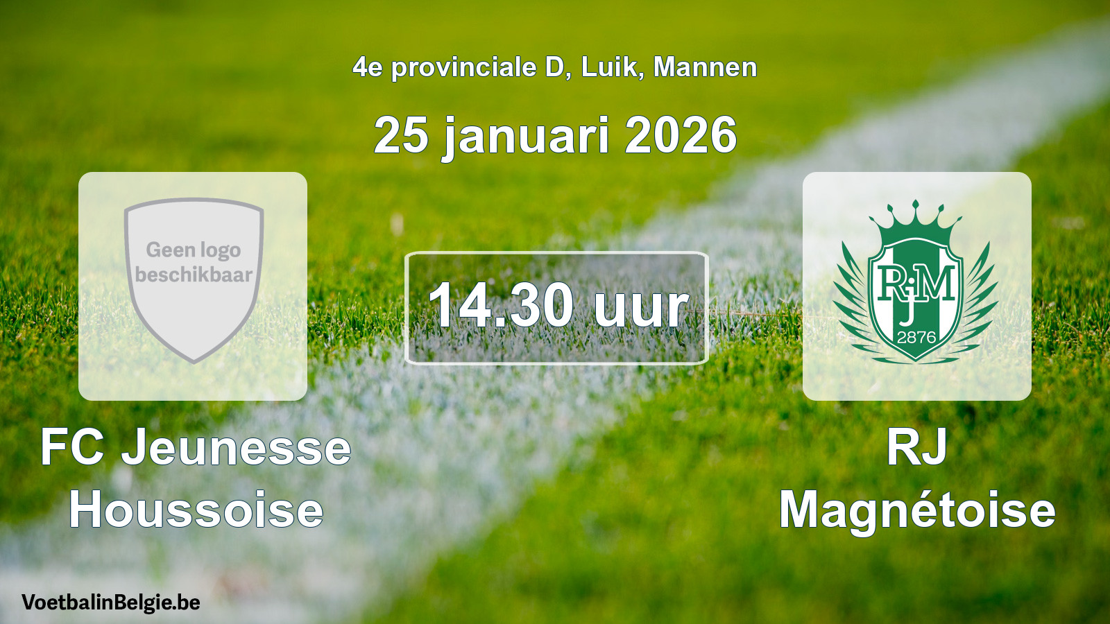 Geplantes Spiel männer-Fußball: FC Jeunesse Houssoise - RJ Magnétoise (25 Januar 2026)