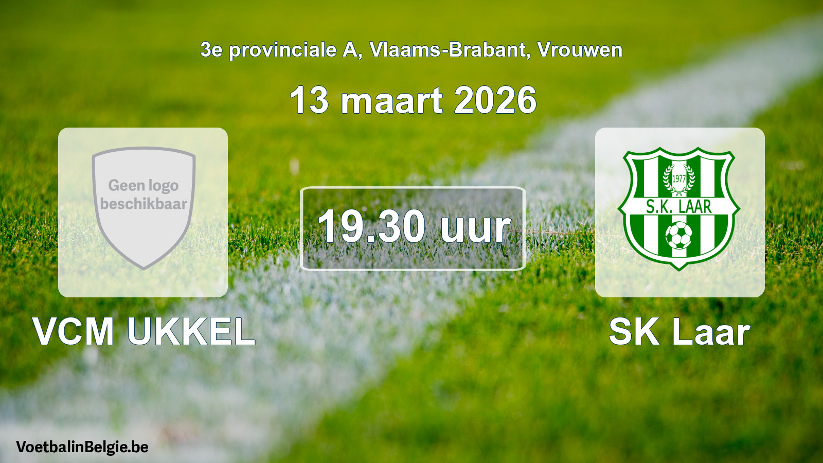Scheduled match women football: VCM UKKEL - SK Laar (13 March 2026)