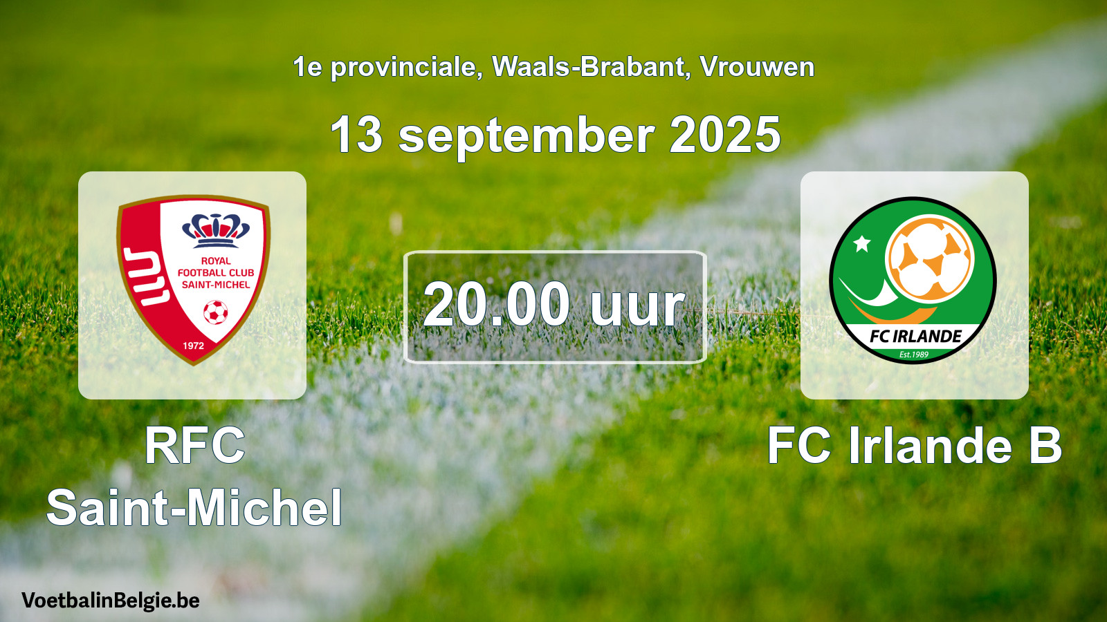 Scheduled match women football: RFC Saint-Michel - FC Irlande B (13 September 2025)
