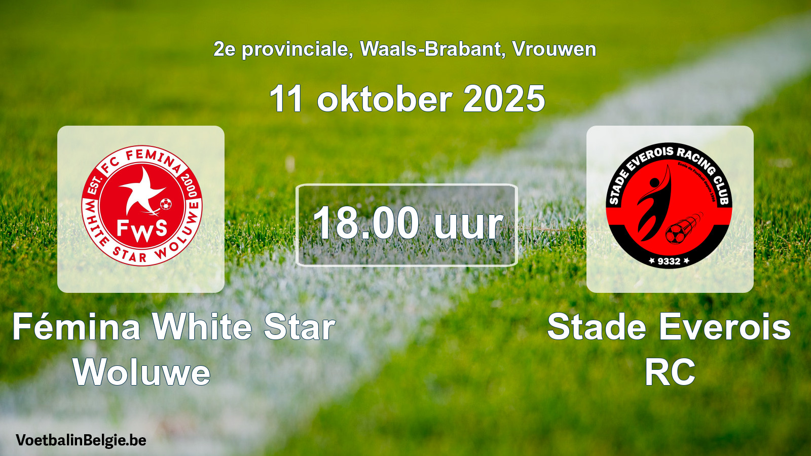 Geplantes Spiel frauen-Fußball: FC Fémina White Star Woluwe - Stade Everois RC (11 Oktober 2025)