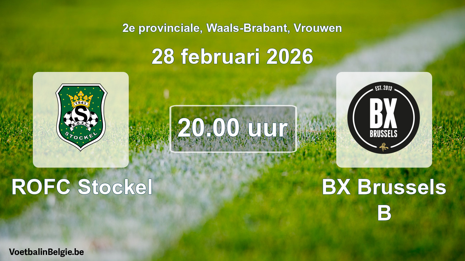 Scheduled match women football: ROFC Stockel - BX Brussels B (28 February 2026)