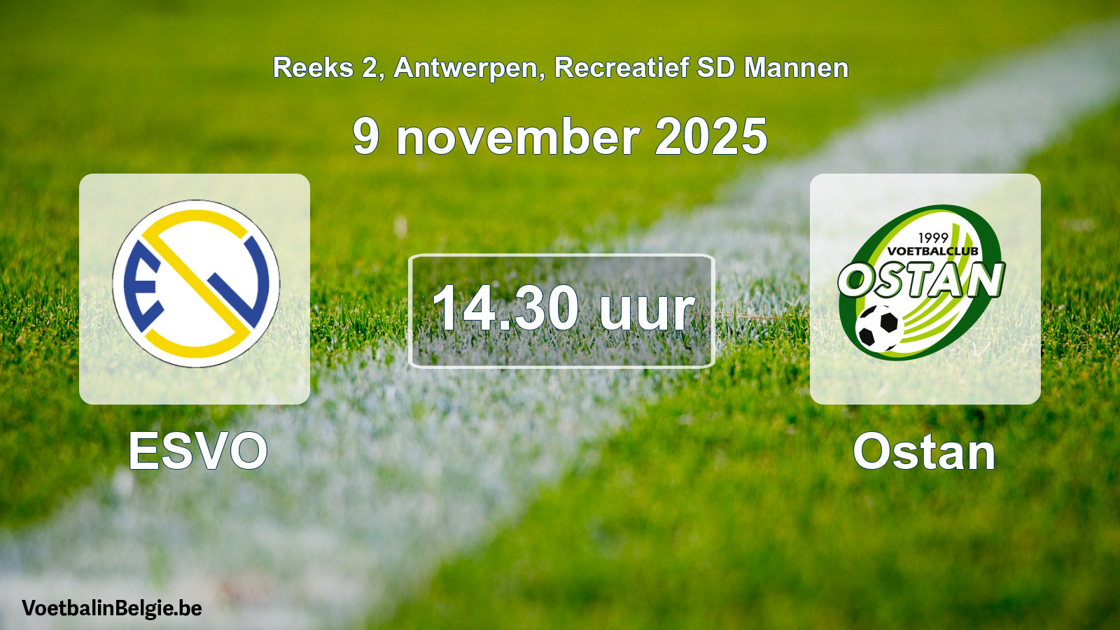 Geplantes Spiel freizeit sd männer-Fußball: ESVO - Ostan (9 November 2025)