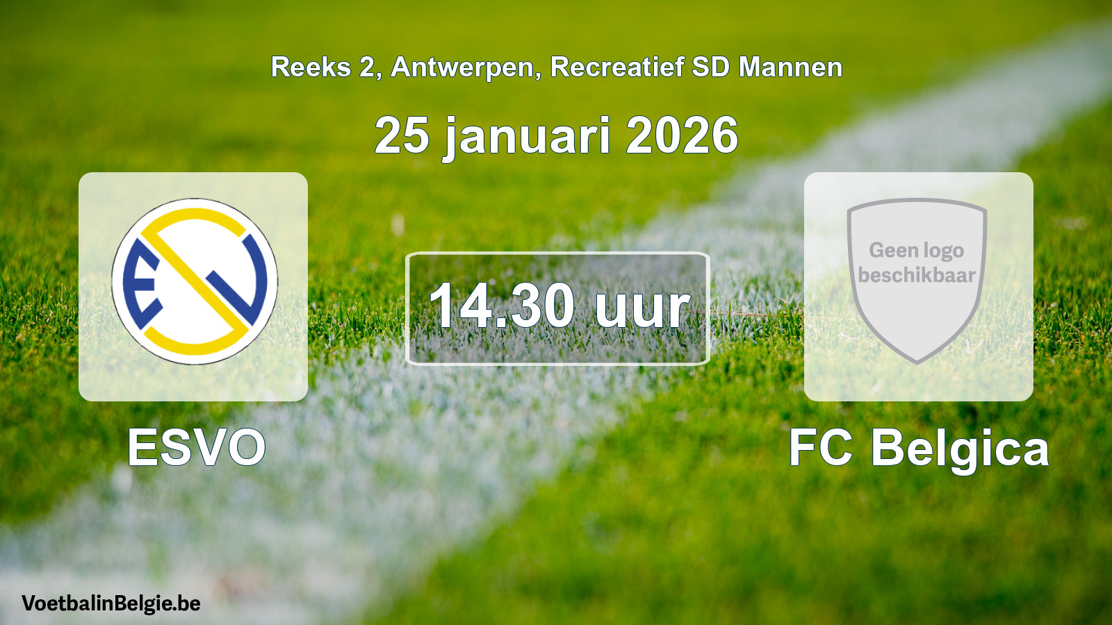 Geplantes Spiel freizeit sd männer-Fußball: ESVO - FC Belgica (25 Januar 2026)
