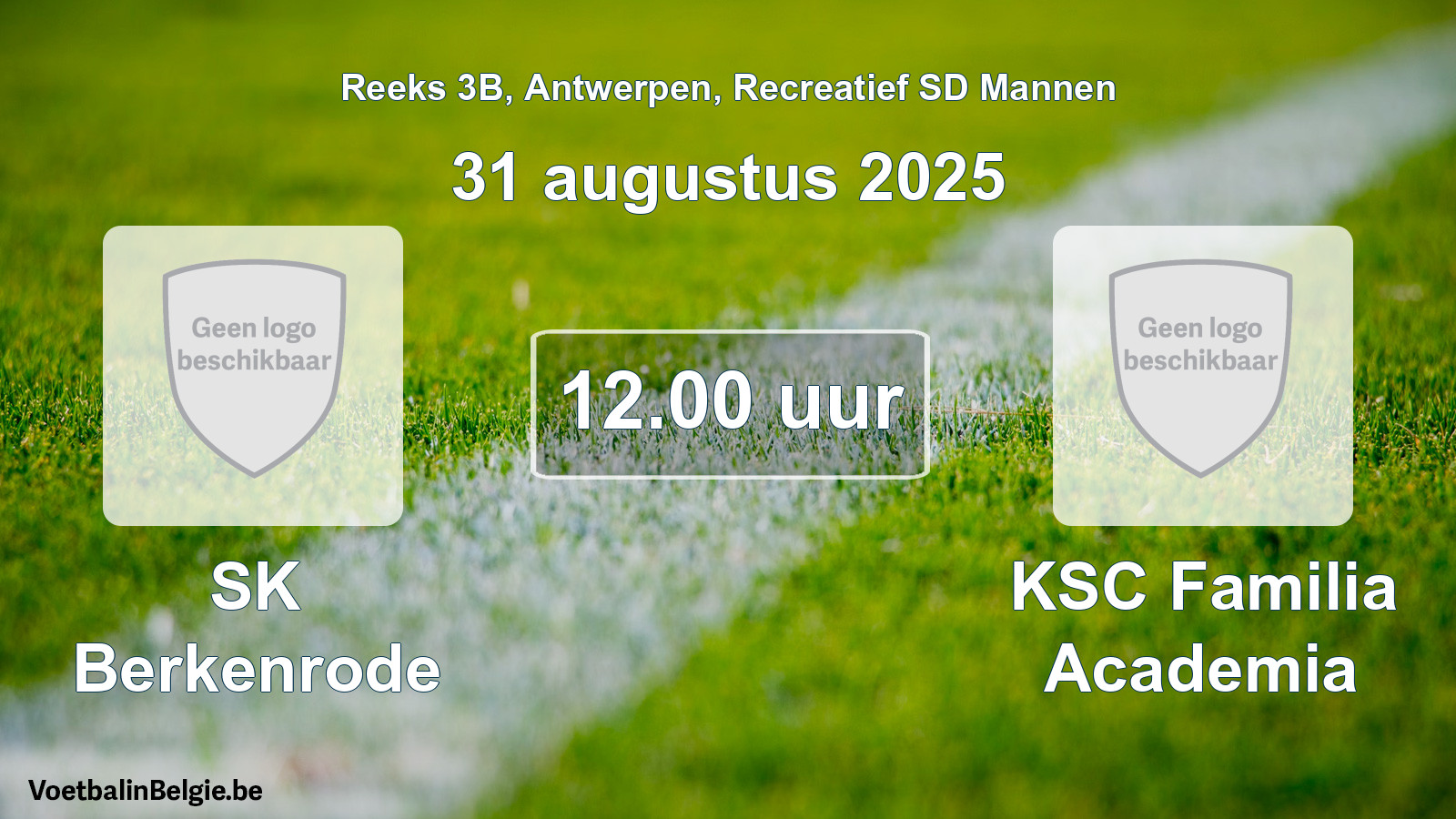 Geplantes Spiel freizeit sd männer-Fußball: SK Berkenrode - KSC Familia Academia (31 August 2025)