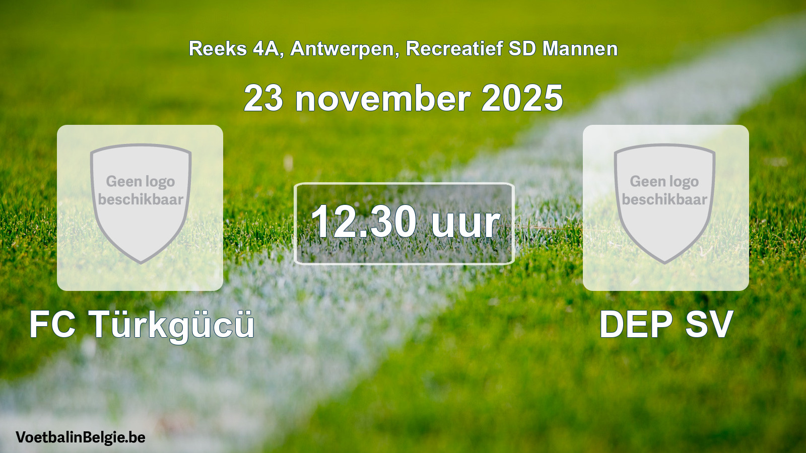 Scheduled match recreational sd men football: FC Türkgücü - DEP SV (23 November 2025)