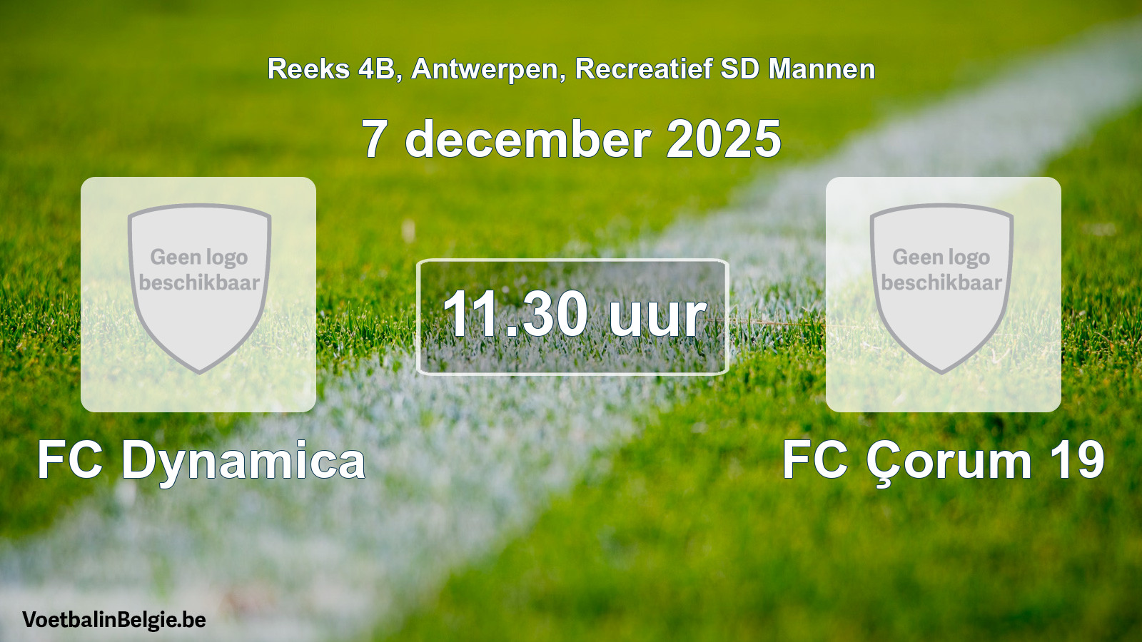 Scheduled match recreational sd men football: FC Dynamica - FC Çorum 19 (7 December 2025)
