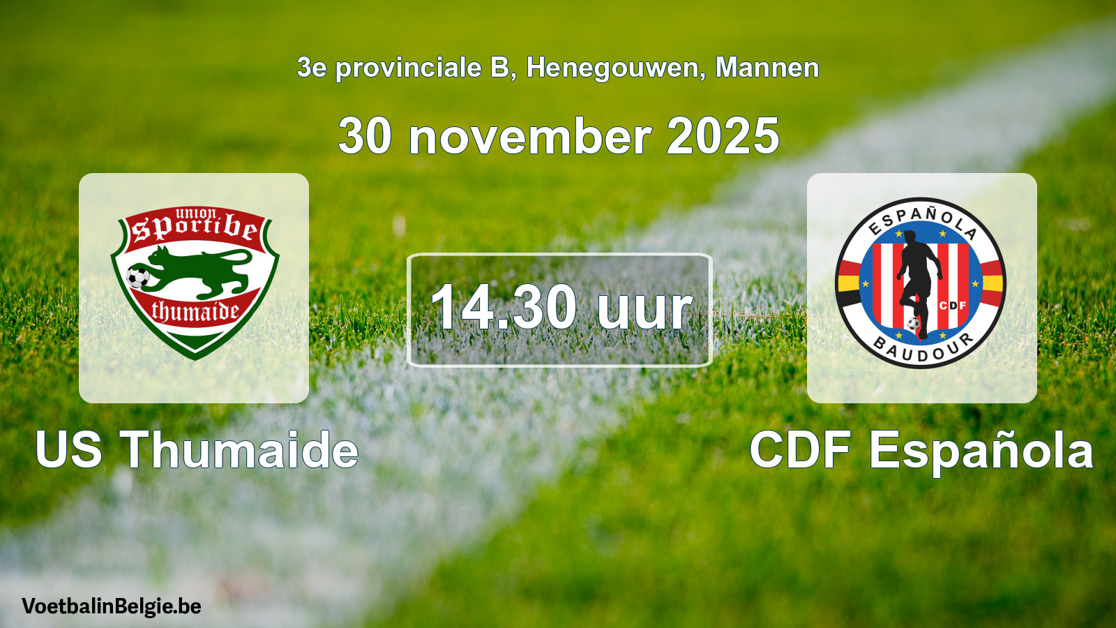 Scheduled match men football: US Thumaide - CDF Española (30 November 2025)
