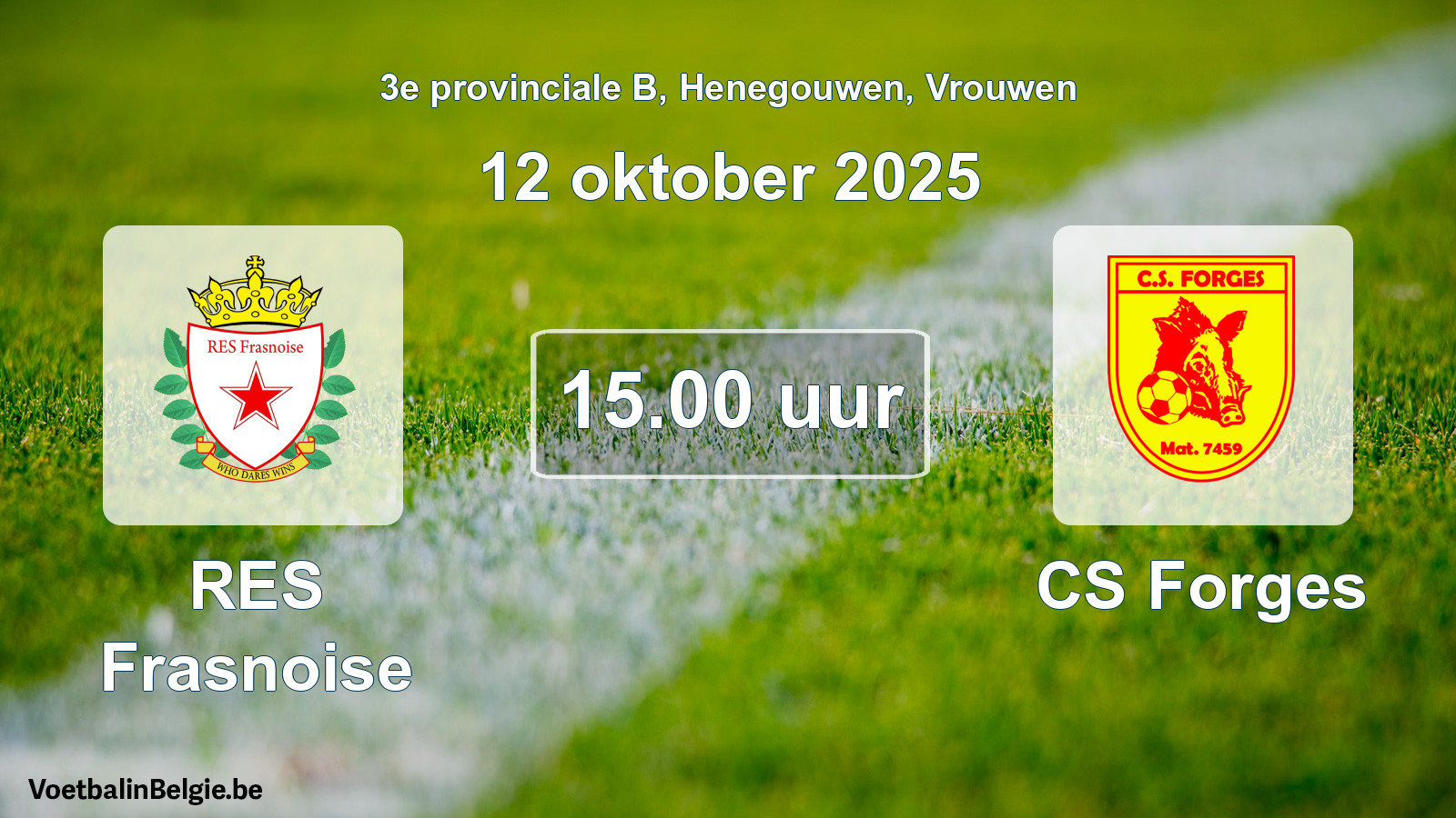 Scheduled match women football: RES Frasnoise - CS Forges (12 October 2025)