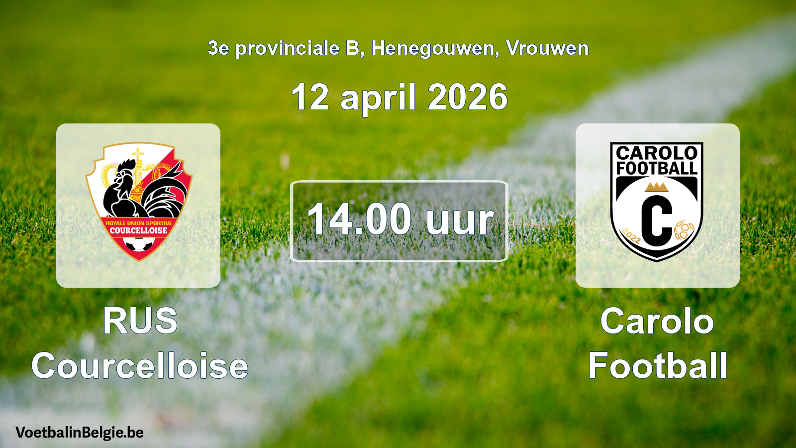 Scheduled match women football: RUS Courcelloise - Carolo Football (12 April 2026)