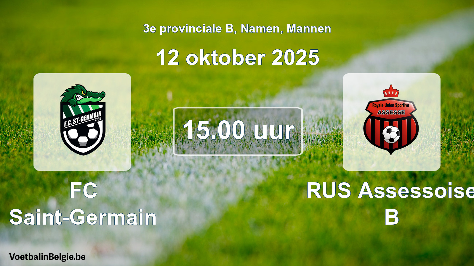 Scheduled match men football: FC Saint-Germain - RUS Assessoise B (12 October 2025)