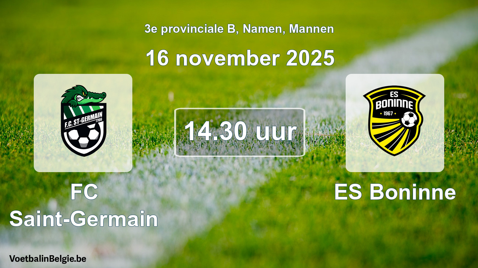 Scheduled match men football: FC Saint-Germain - ES Boninne (16 November 2025)