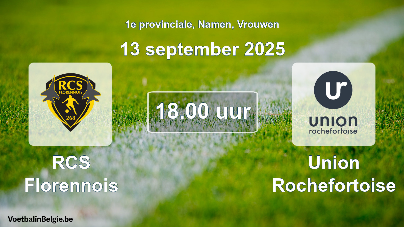 Scheduled match women football: RCS Florennois - Union Rochefortoise (13 September 2025)