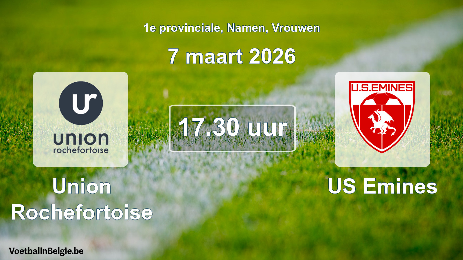 Scheduled match women football: Union Rochefortoise - US Emines (7 March 2026)