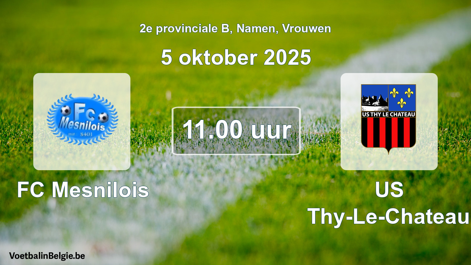Scheduled match women football: FC Mesnilois - US Thy-Le-Chateau (5 October 2025)