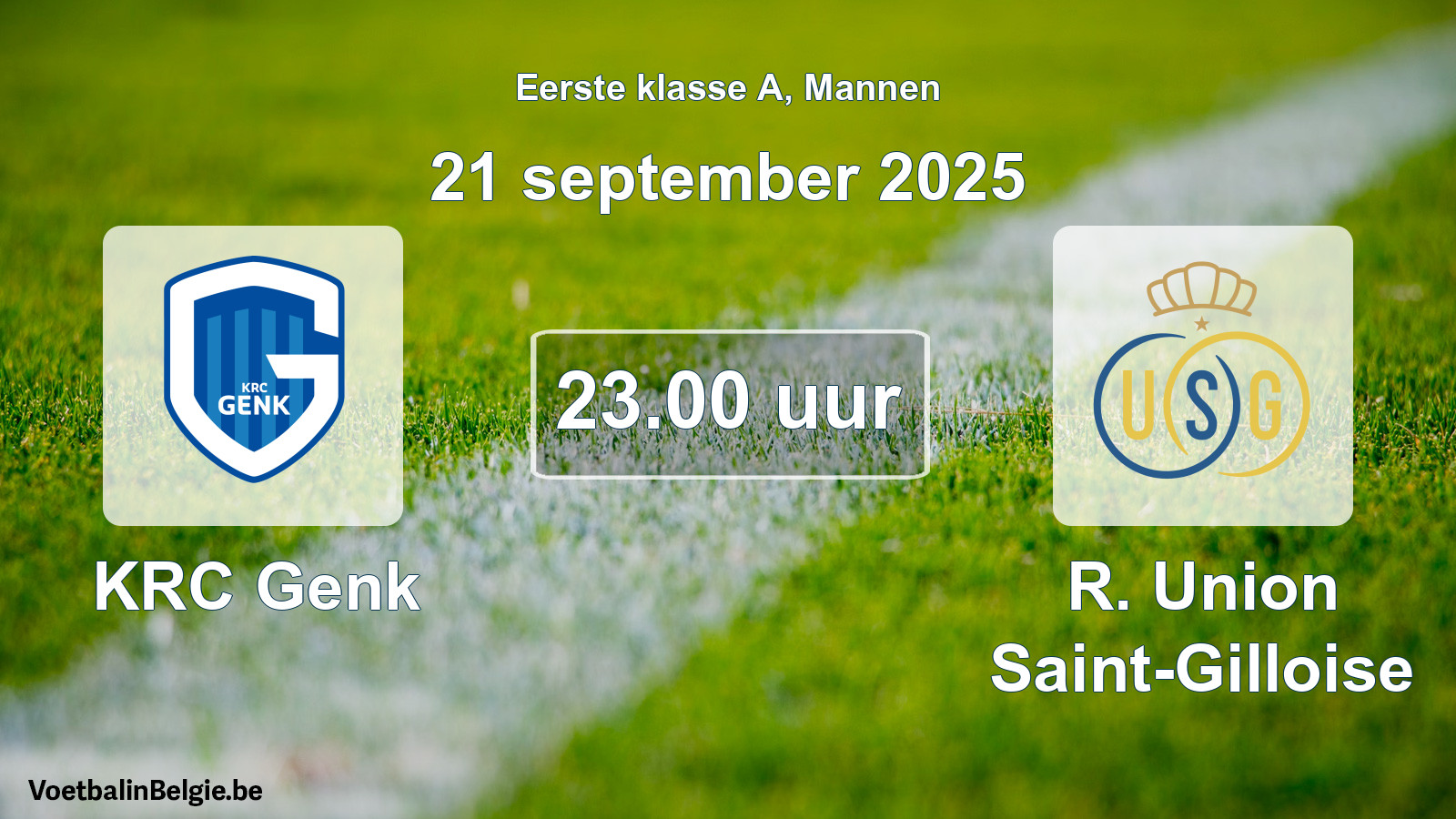 Geplantes Spiel männer-Fußball: KRC Genk - R. Union Saint-Gilloise (21 September 2025)