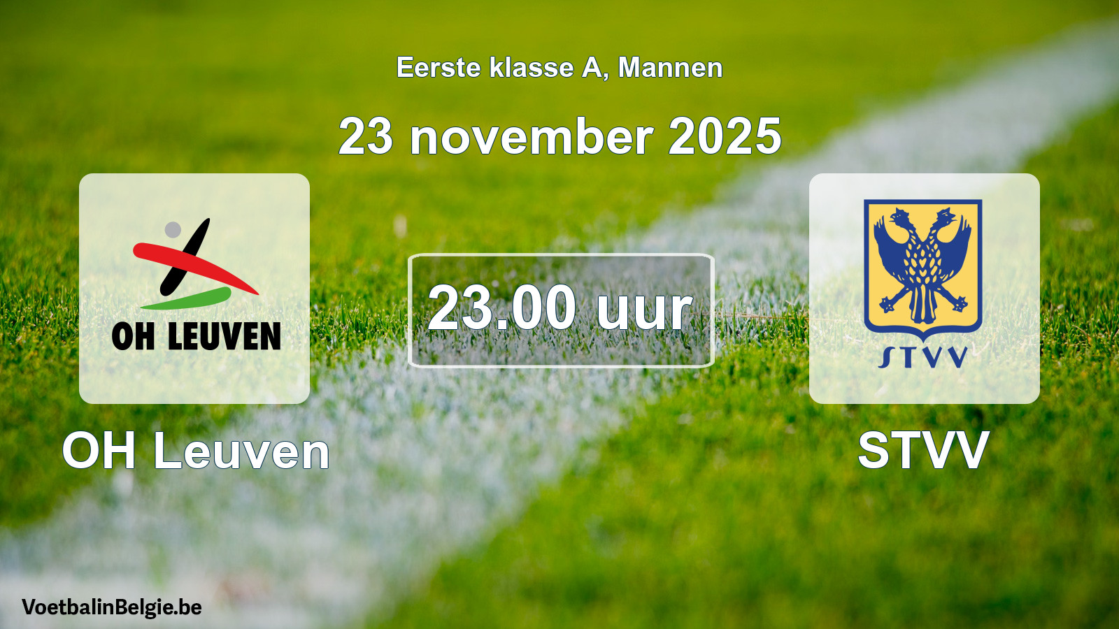 Geplantes Spiel männer-Fußball: OH Leuven - STVV (23 November 2025)