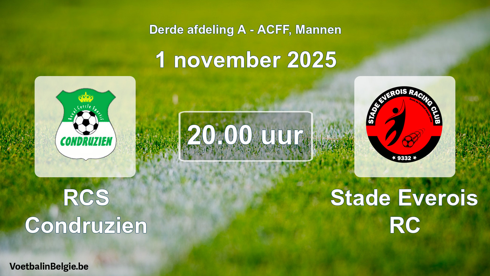 Geplande wedstrijd mannenvoetbal: RCS Condruzien - Stade Everois RC (1 november 2025)