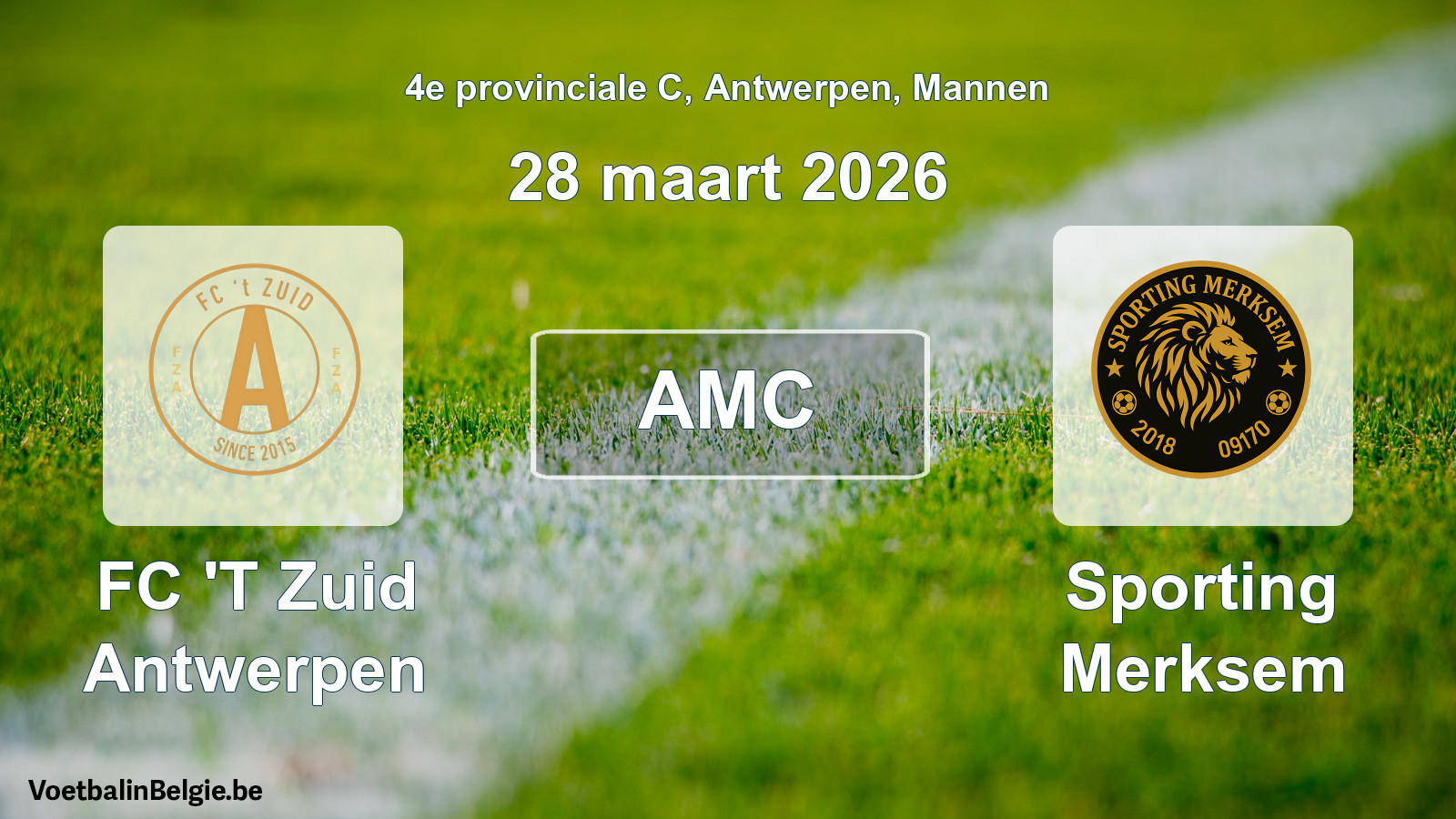 Algemeen forfait: FC 'T Zuid Antwerpen - Sporting Merksem (28 maart 2026)