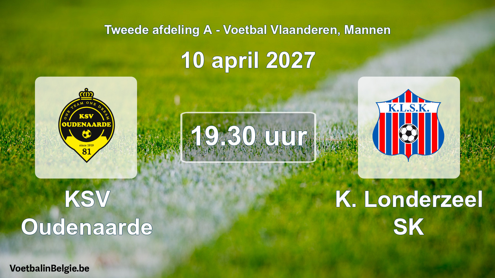 Geplantes Spiel männer-Fußball: KSV Oudenaarde - K. Londerzeel SK (10 April 2027)