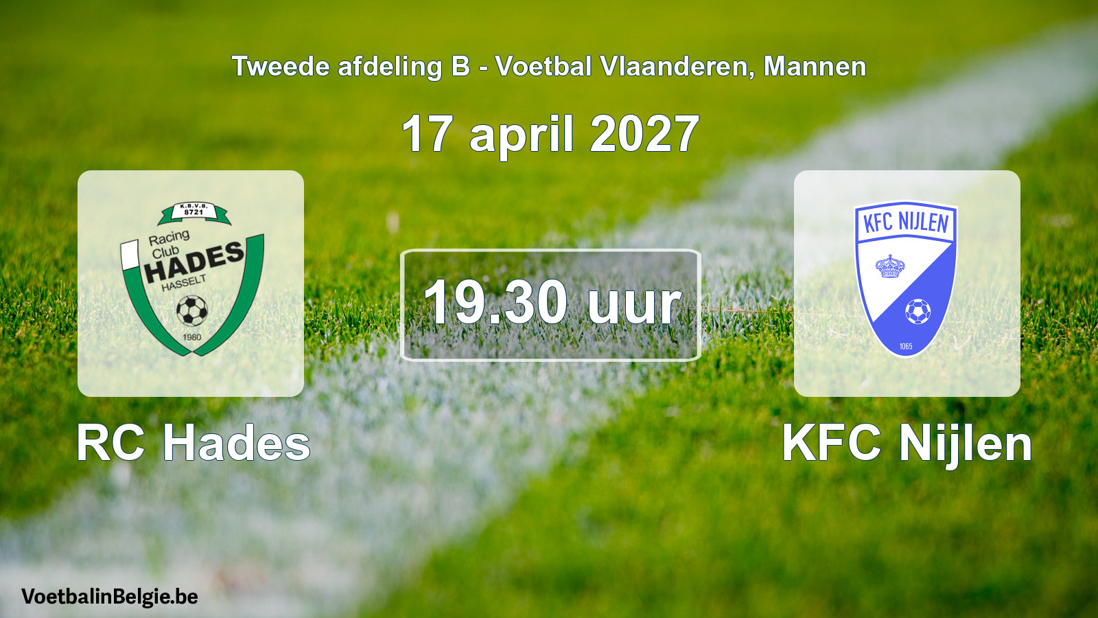 Geplantes Spiel männer-Fußball: RC Hades - KFC Nijlen (17 April 2027)