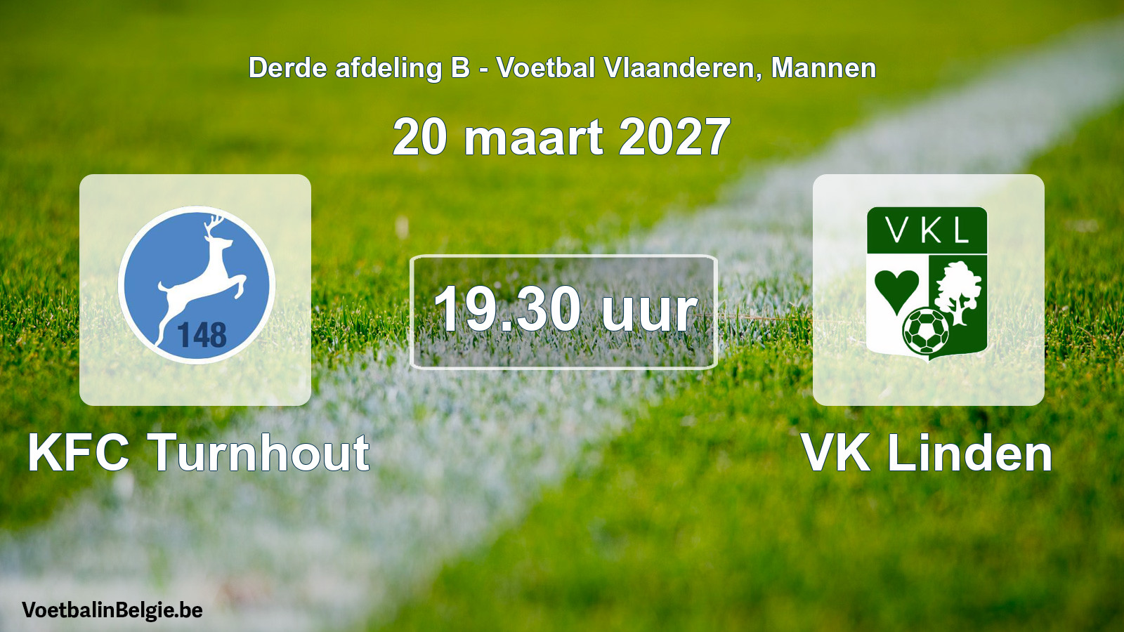 Geplantes Spiel männer-Fußball: KFC Turnhout - VK Linden (20 März 2027)