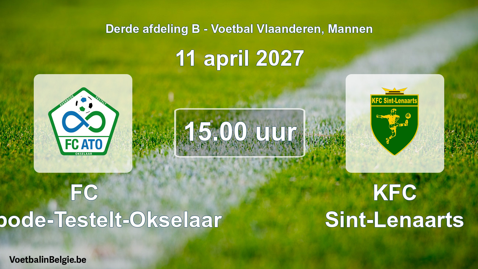 Geplantes Spiel männer-Fußball: FC Averbode-Testelt-Okselaar - KFC Sint-Lenaarts (11 April 2027)