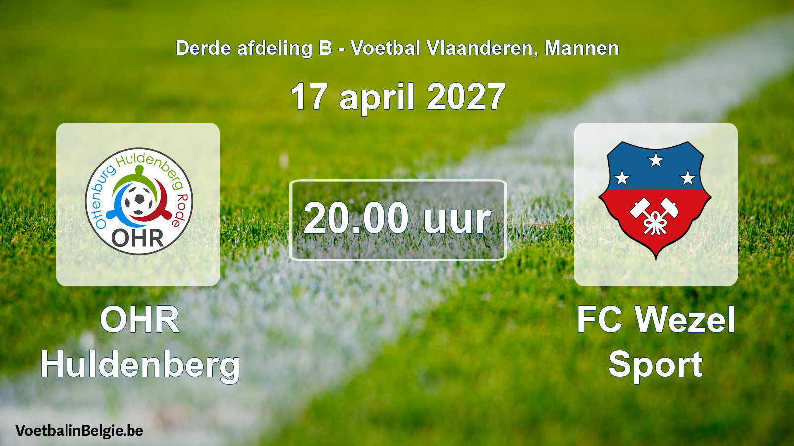 Geplantes Spiel männer-Fußball: OHR Huldenberg - FC Wezel Sport (17 April 2027)