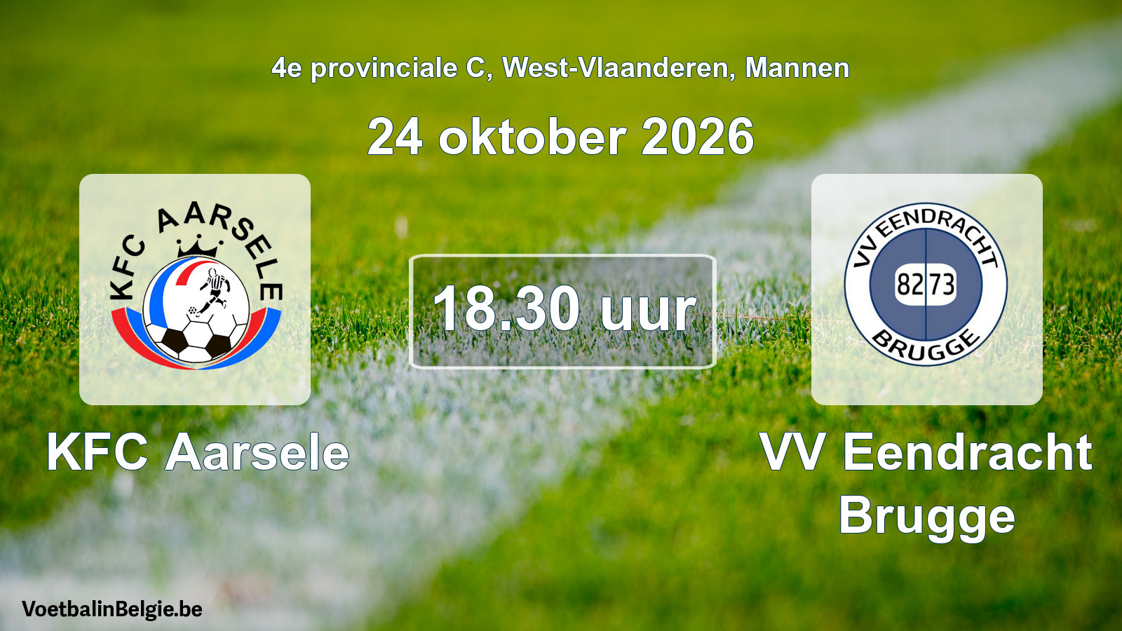 Geplantes Spiel männer-Fußball: KFC Aarsele - VV Eendracht Brugge (24 Oktober 2026)