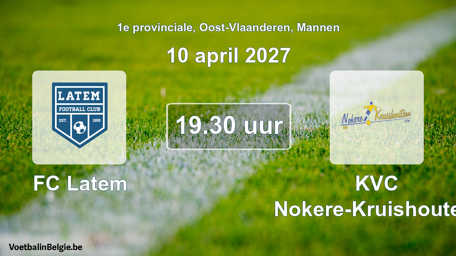Geplantes Spiel männer-Fußball: FC Latem - KVC Nokere-Kruishoutem (10 April 2027)