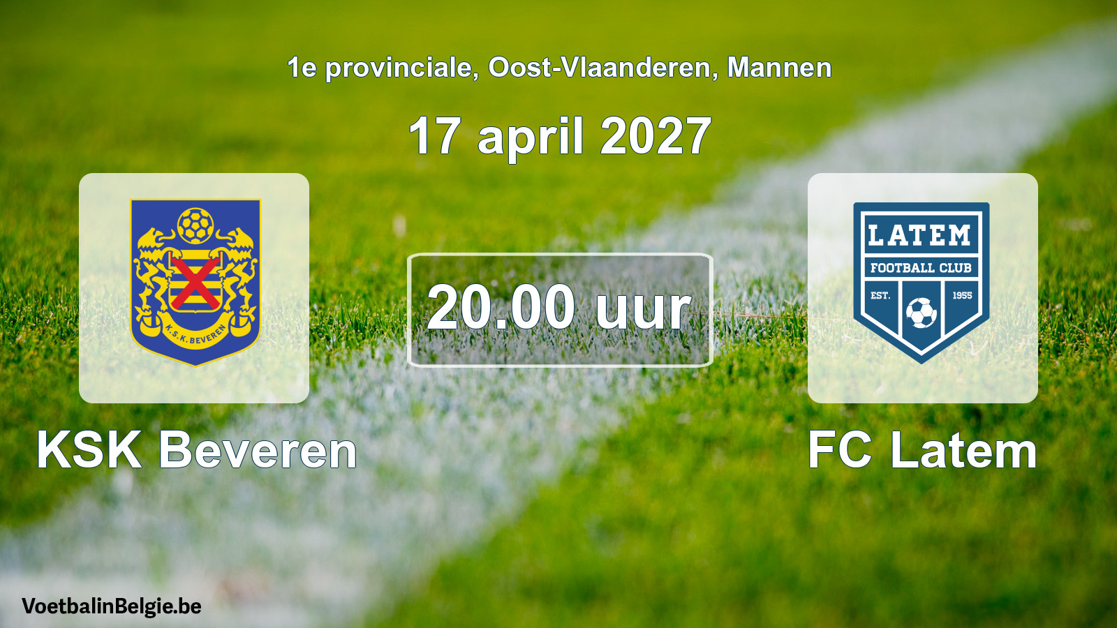Geplantes Spiel männer-Fußball: KSK Beveren - FC Latem (17 April 2027)
