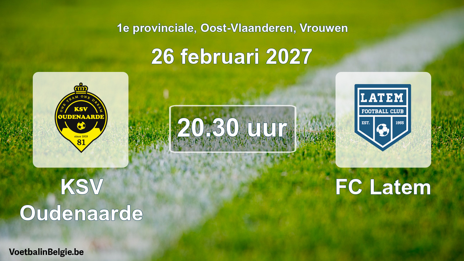 Geplantes Spiel frauen-Fußball: KSV Oudenaarde - FC Latem (26 Februar 2027)