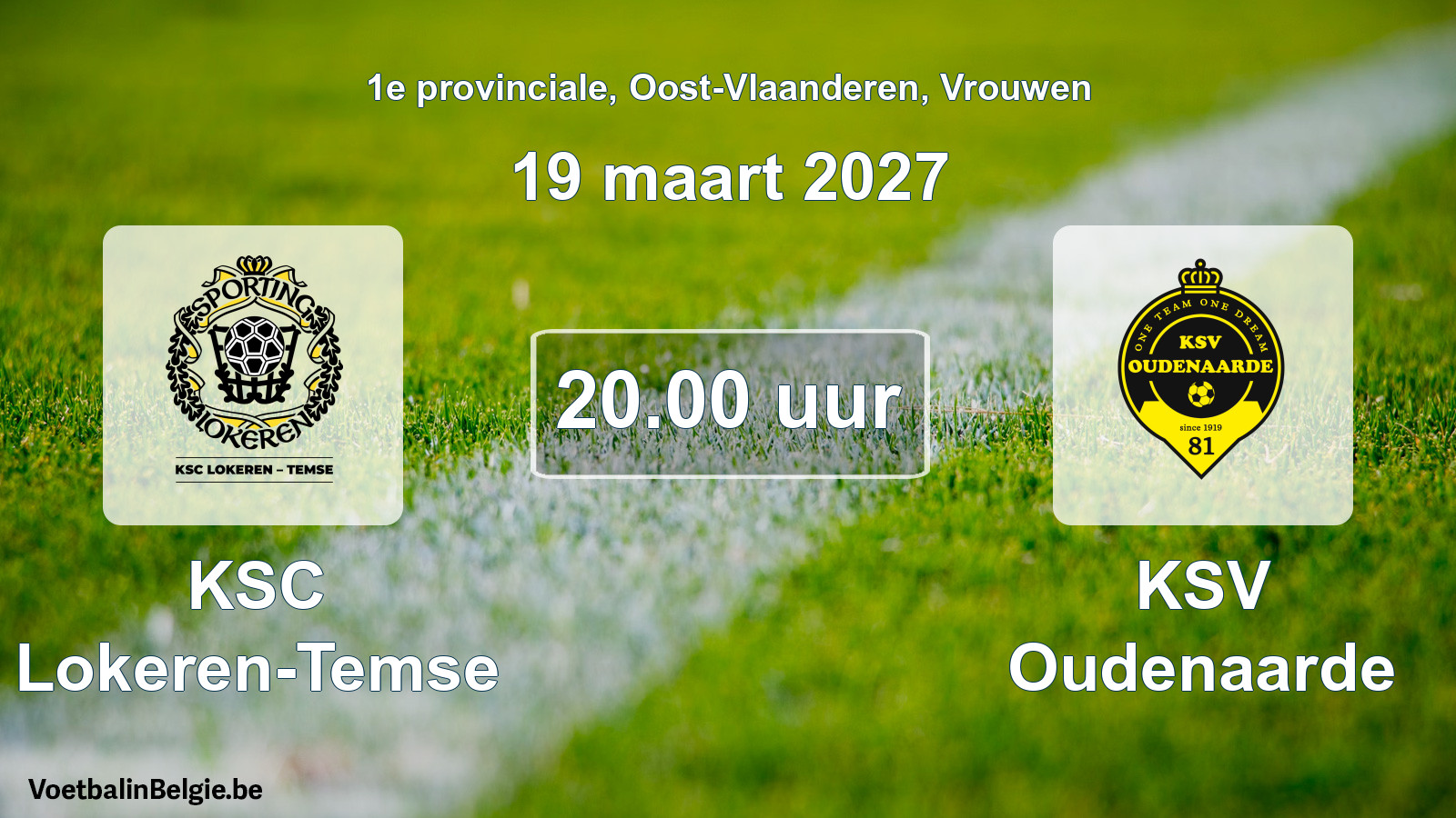 Geplande wedstrijd vrouwenvoetbal: KSC Lokeren-Temse - KSV Oudenaarde (19 maart 2027)