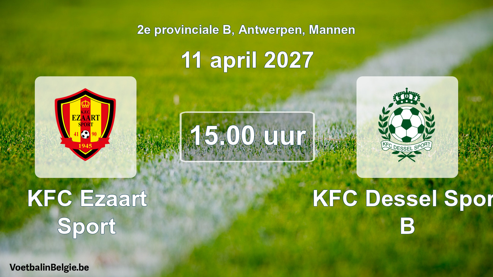 Geplantes Spiel männer-Fußball: KFC Ezaart Sport - KFC Dessel Sport B (11 April 2027)
