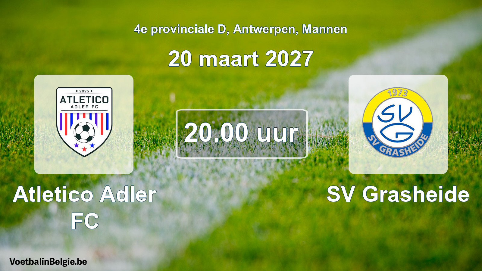 Geplantes Spiel männer-Fußball: Atletico Adler FC - SV Grasheide (20 März 2027)