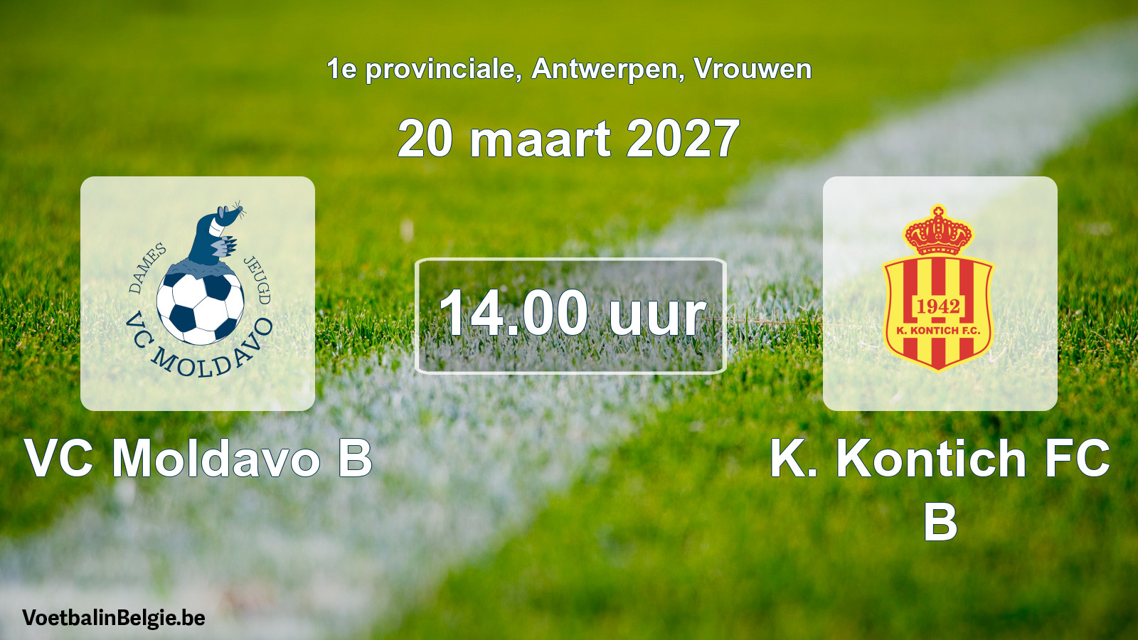 Geplantes Spiel frauen-Fußball: VC Moldavo B - K. Kontich FC B (20 März 2027)
