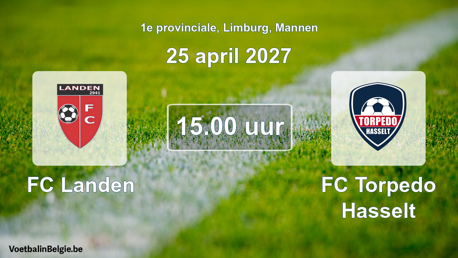 Geplantes Spiel männer-Fußball: FC Landen - FC Torpedo Hasselt (25 April 2027)