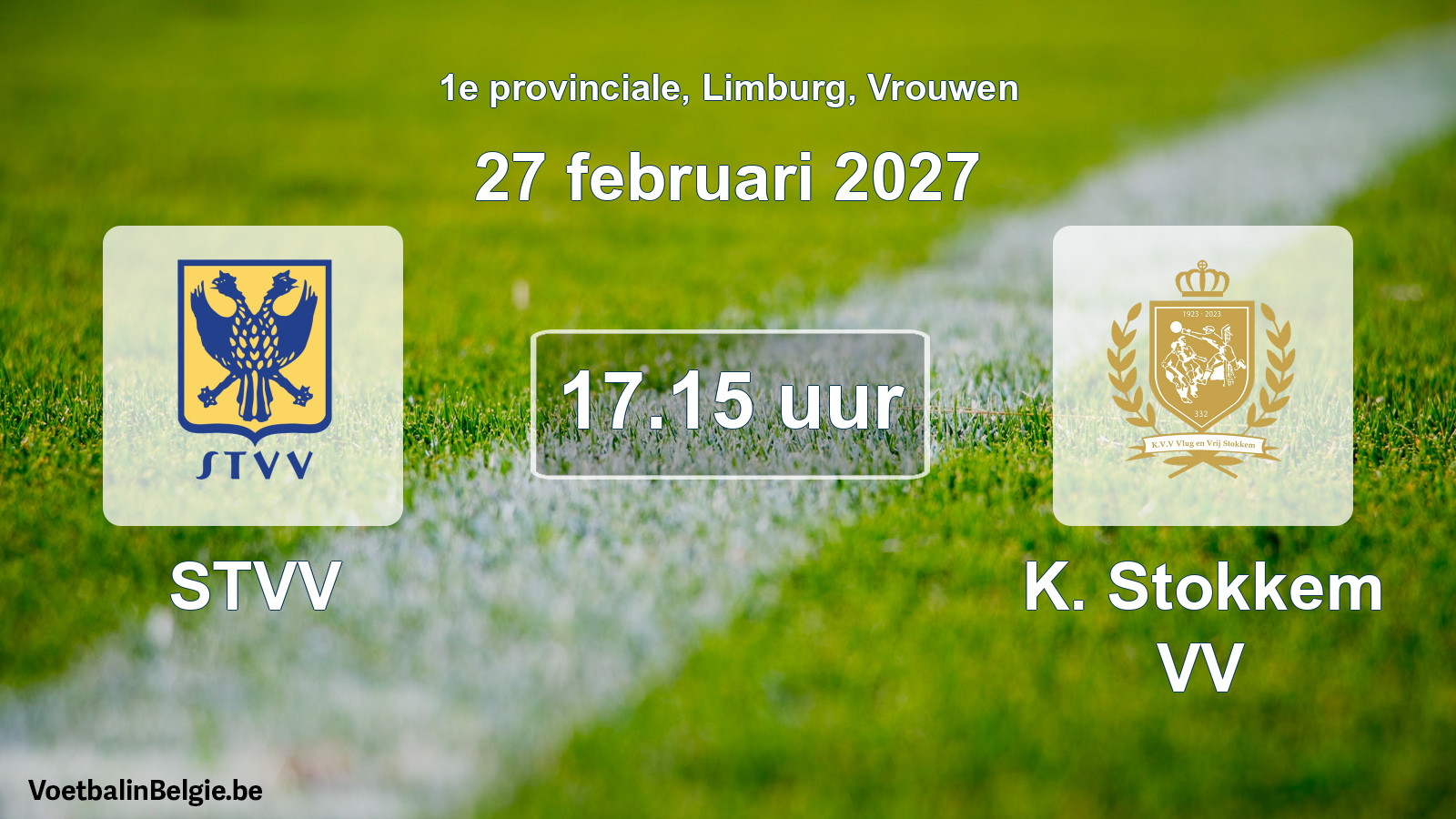 Geplande wedstrijd vrouwenvoetbal: STVV - K. Stokkem VV (27 februari 2027)