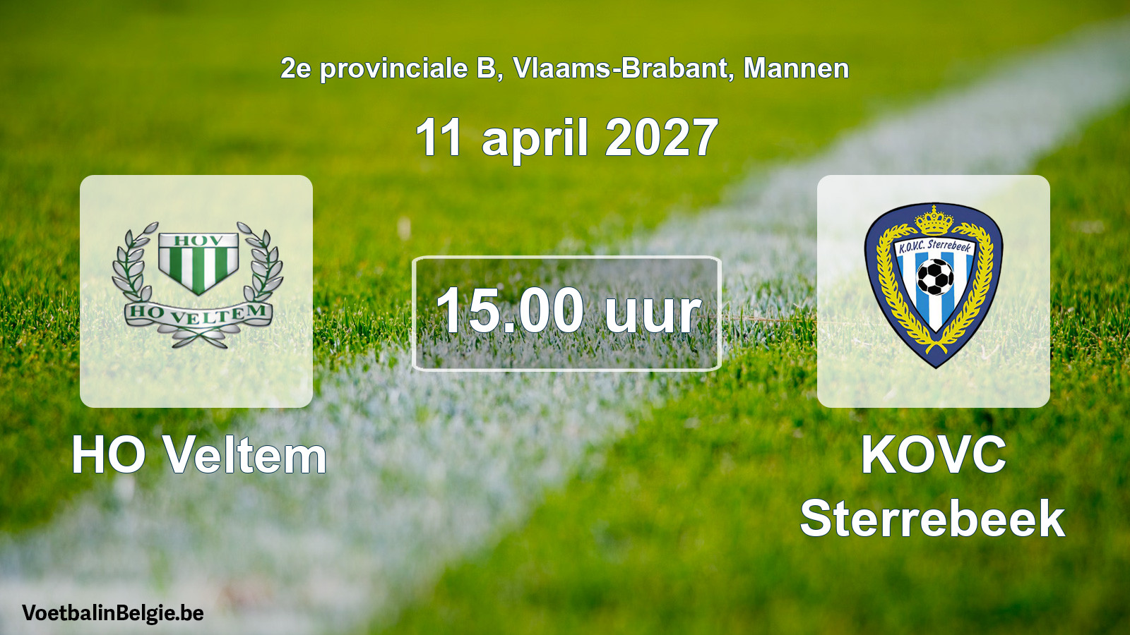 Scheduled match men football: HO Veltem - KOVC Sterrebeek (11 April 2027)