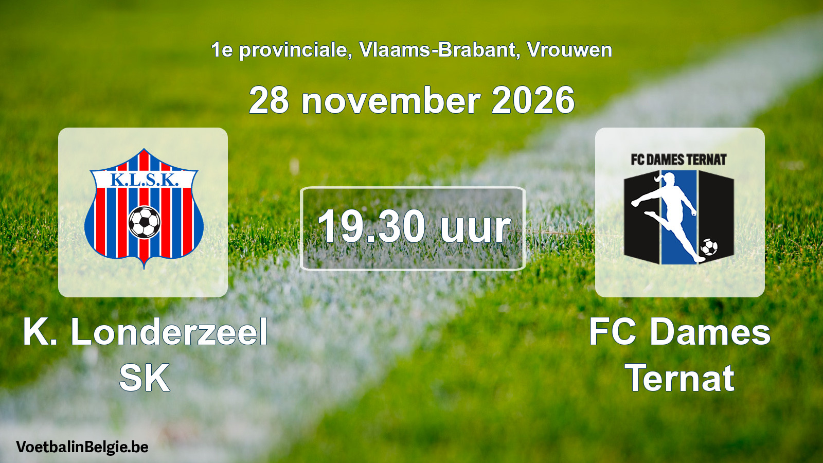 Geplande wedstrijd vrouwenvoetbal: K. Londerzeel SK - FC Dames Ternat (28 november 2026)